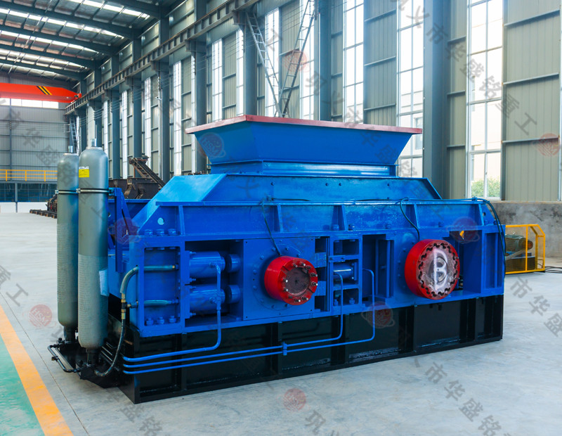 華盛銘重工對輥制砂機(jī)試機(jī)視頻，石子制砂